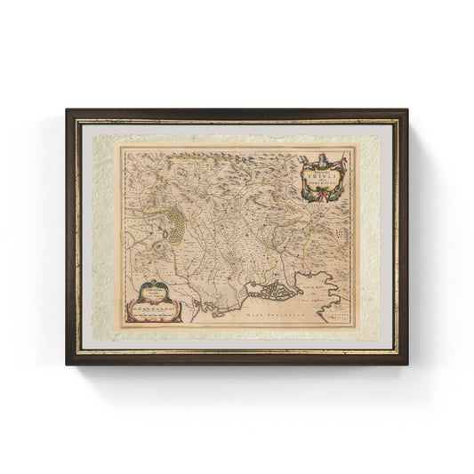 Map of ancient Friuli by Jan Jansson