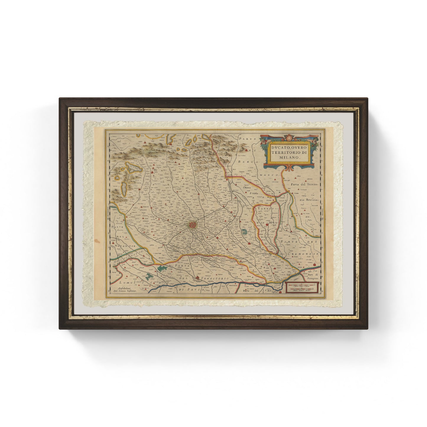 Map of the Duchy of Milan by Jan Jansson