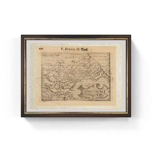 Map of medieval Abruzzo by Barent Langenes