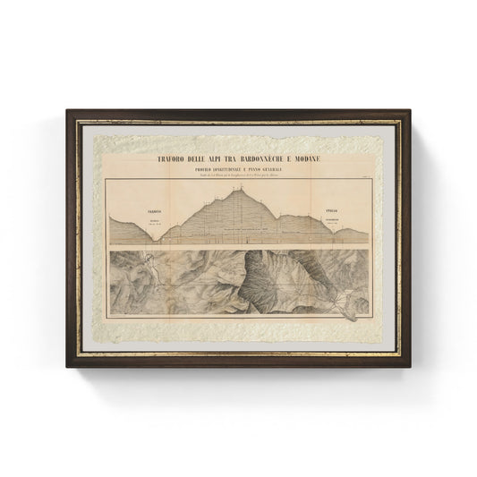 Mont Cenis Tunnel between Bardonecchia and Modane by Germain Sommeiller
