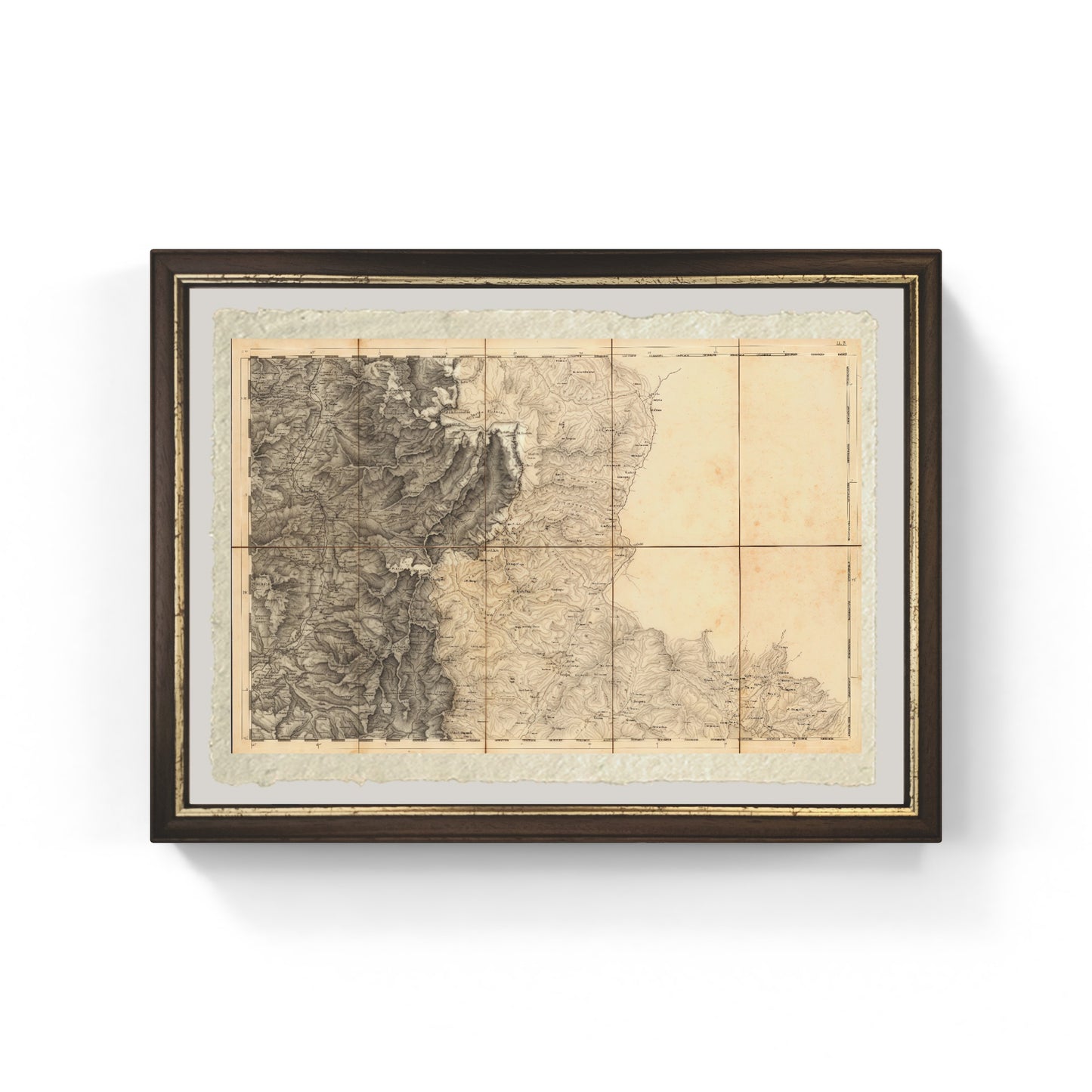 Topographic Map of the Lombardy-Venetia Kingdom by the Military Geographic Institute