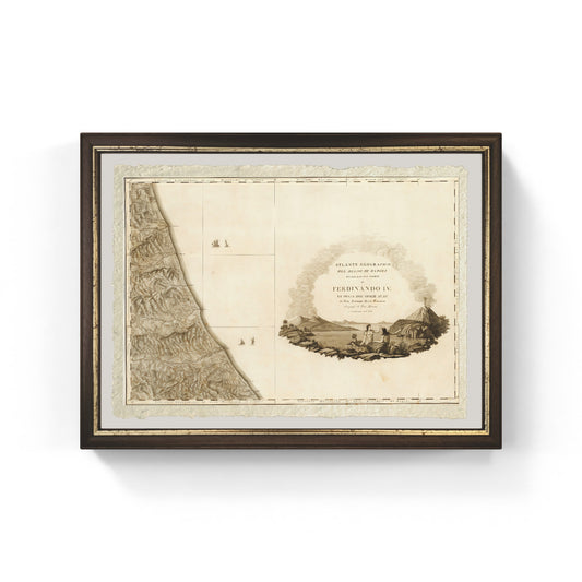 Detail of the geographical atlas of the Kingdom of Naples by Giovanni Antonio Rizzi-Zannoni