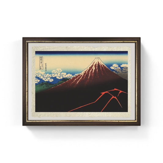 Temporale sotto la cima del Fuji
