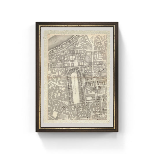 Topographical plan of the middle part of ancient Rome by Luigi Canina
