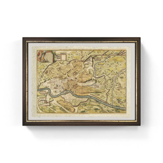 Pieter van der Aa's Archaeological Map of Rome