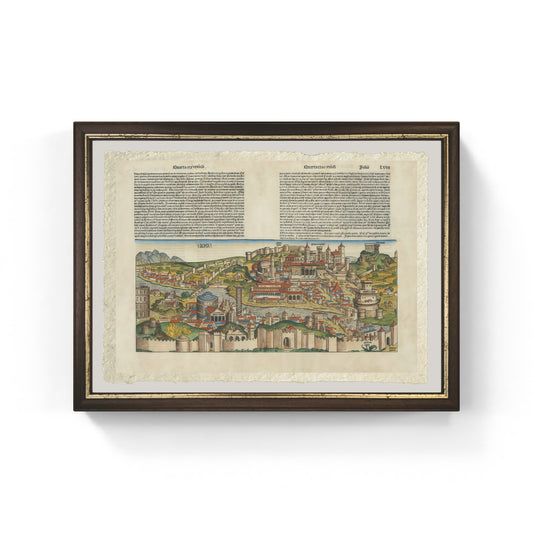 Map of Rome in the 15th Century by Hartmann Schedel