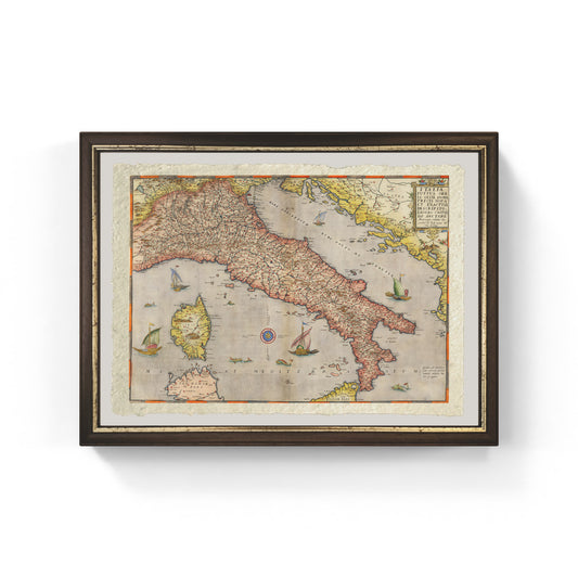 Map of the Italian Territory by Gerard de Jode