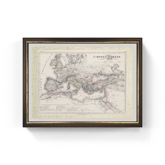 Impero romano massima espansione di Vallardi e Kiepert