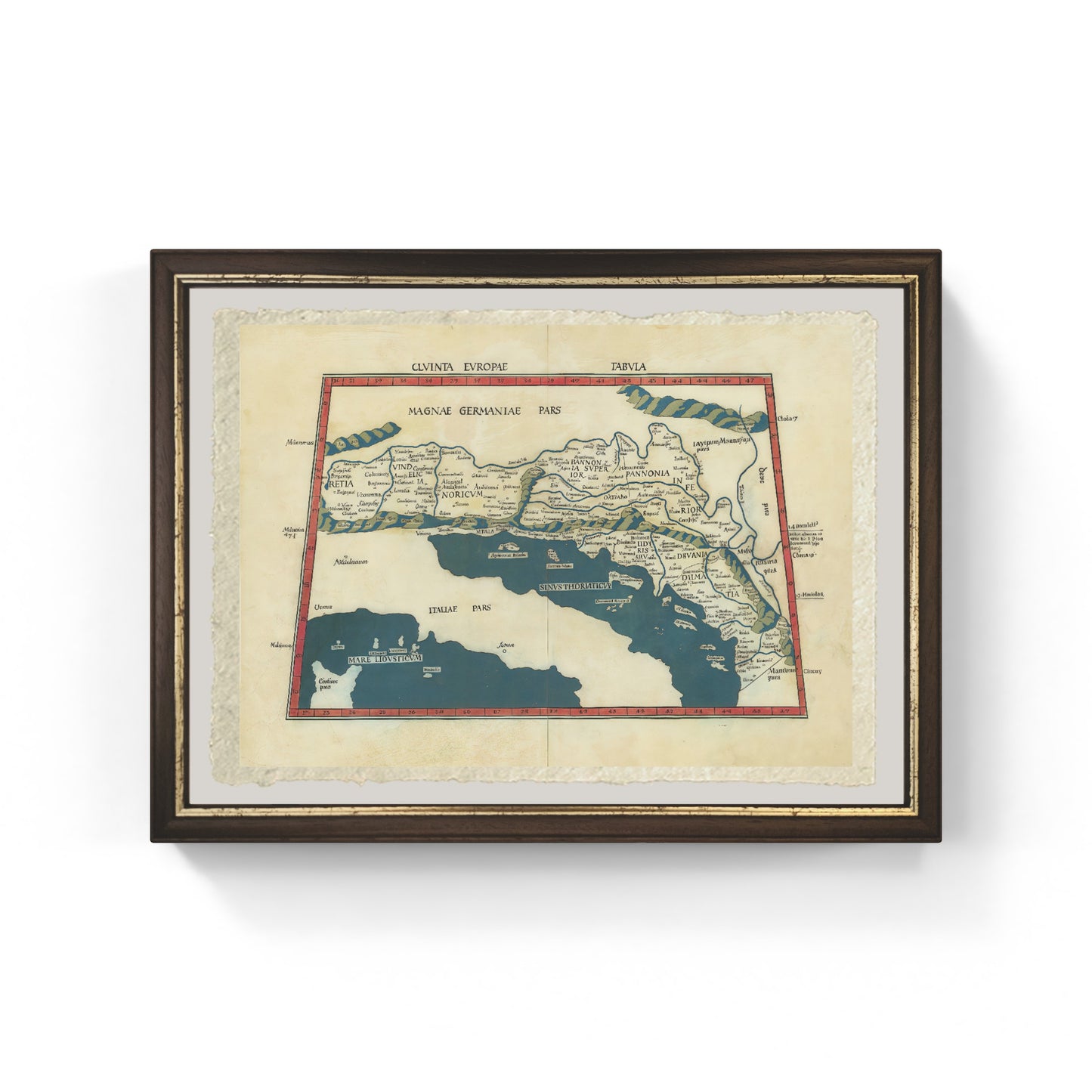 Mappa dei Balcani di Martin Waldseemüller