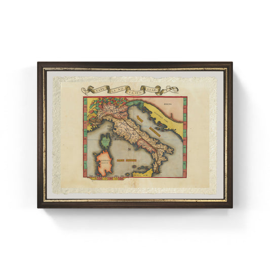 Modern Map of Italy by Lorenz Fries