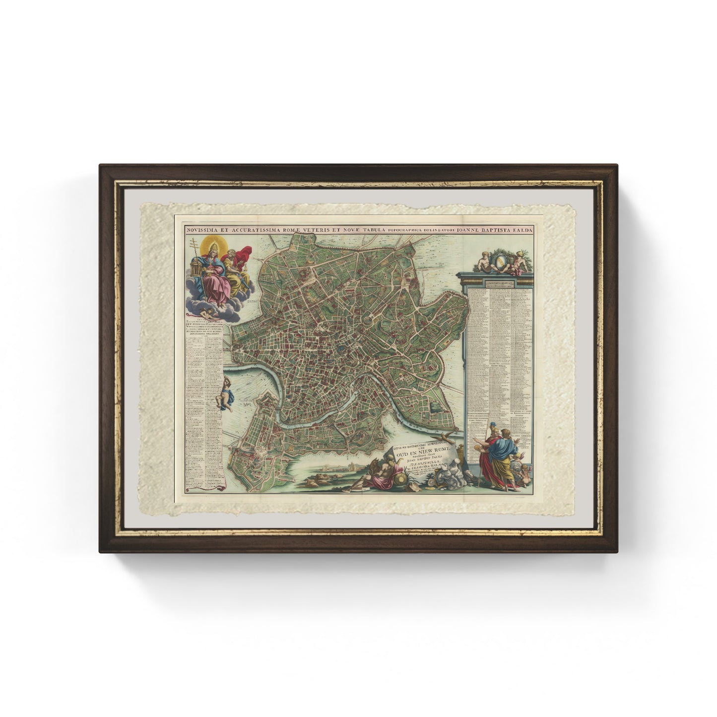 Novissima et Accuratissima Romae Veteris et Novae Tabula Topographica
