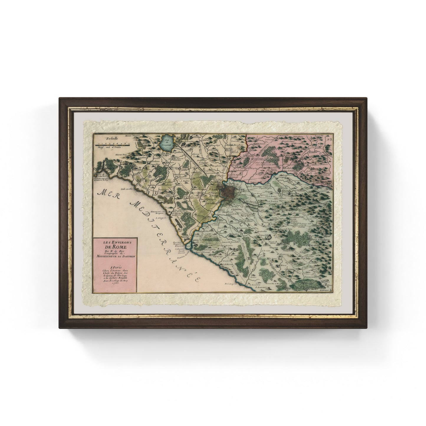 The surroundings of Rome - Le Dauphine 1705 