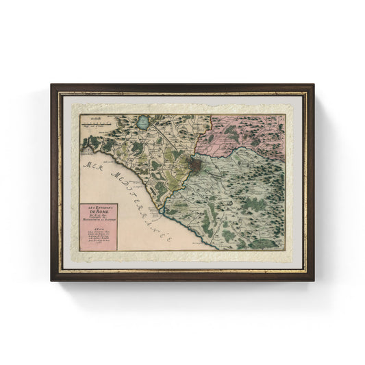 The surroundings of Rome - Le Dauphine 1705 