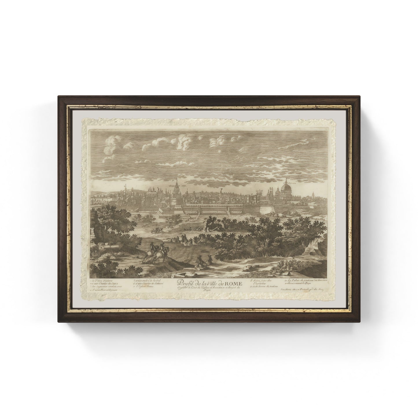 Profilo della città di Roma (1700)