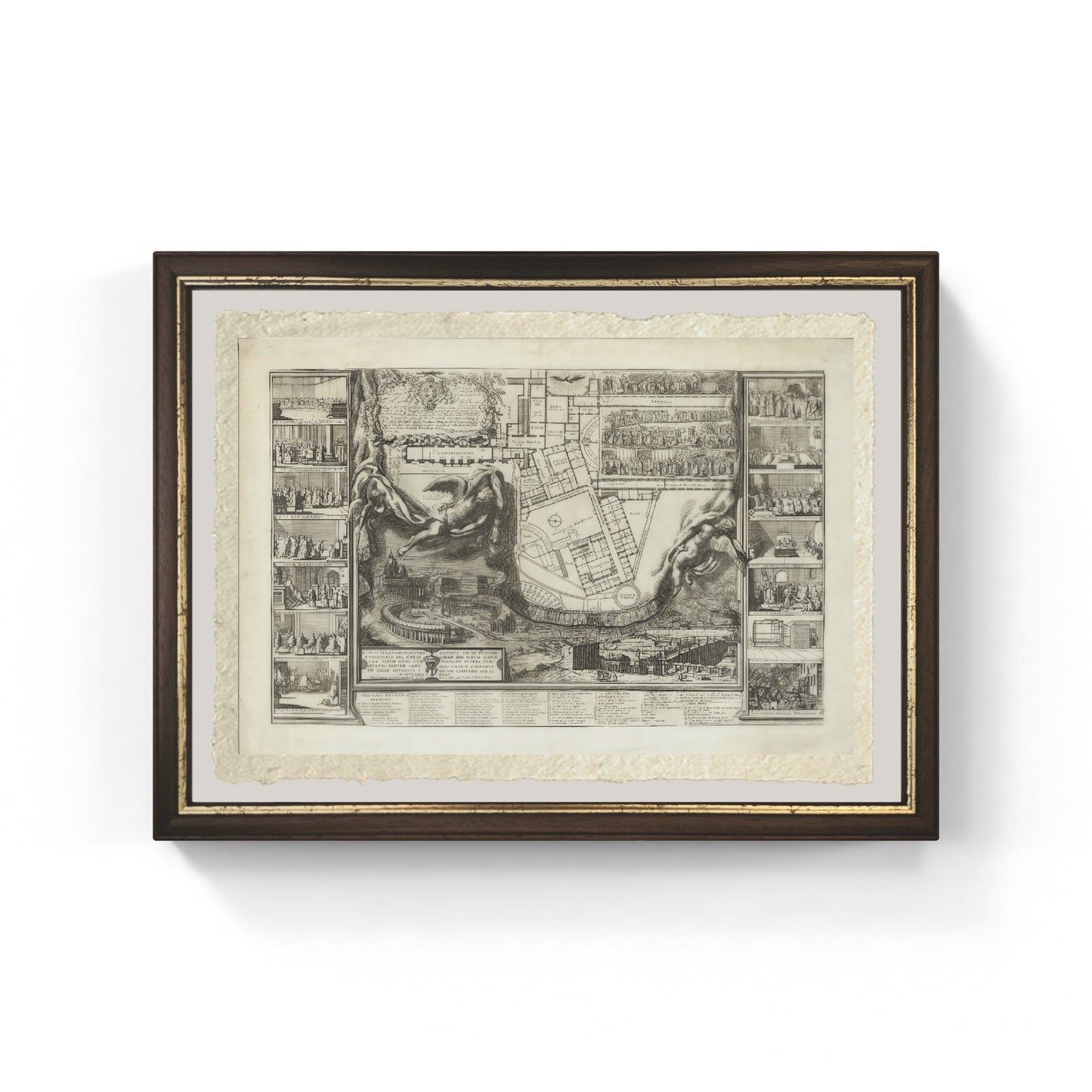 Nuova et Esatta Pianta del Conclave con le Funzioni e Ceremonie per l'Elettione del Nuovo Pontefice (1700)