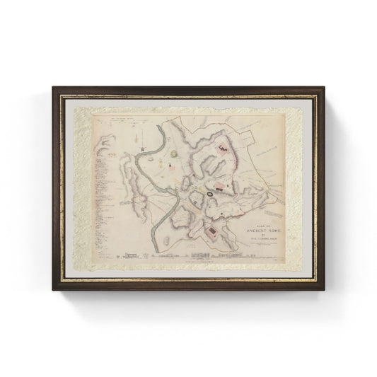 Map of ancient Rome (1830) 