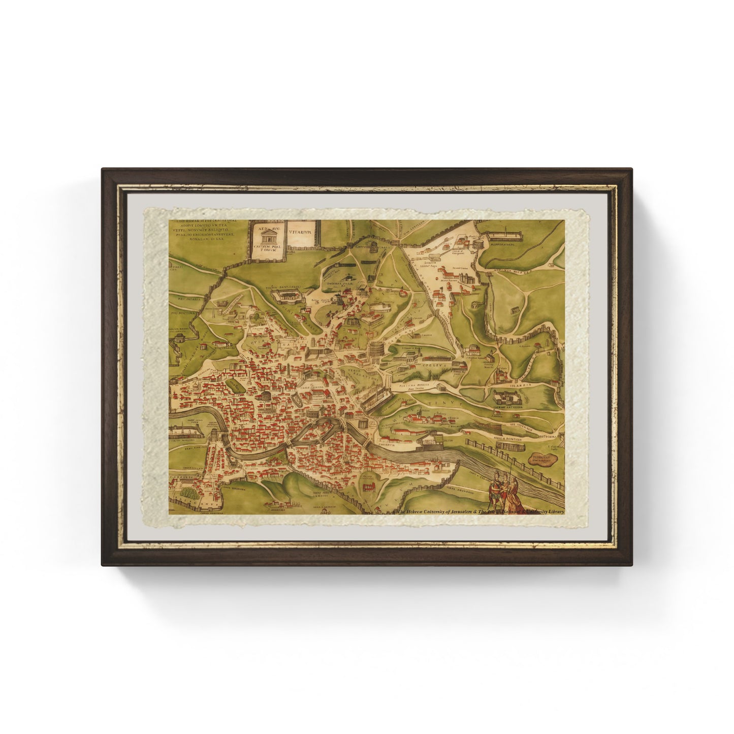 Mappa storica della Roma del I sec d.C, realizzata nel 1570