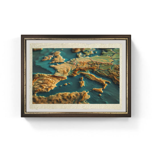 Relief map of the Western Roman Empire 