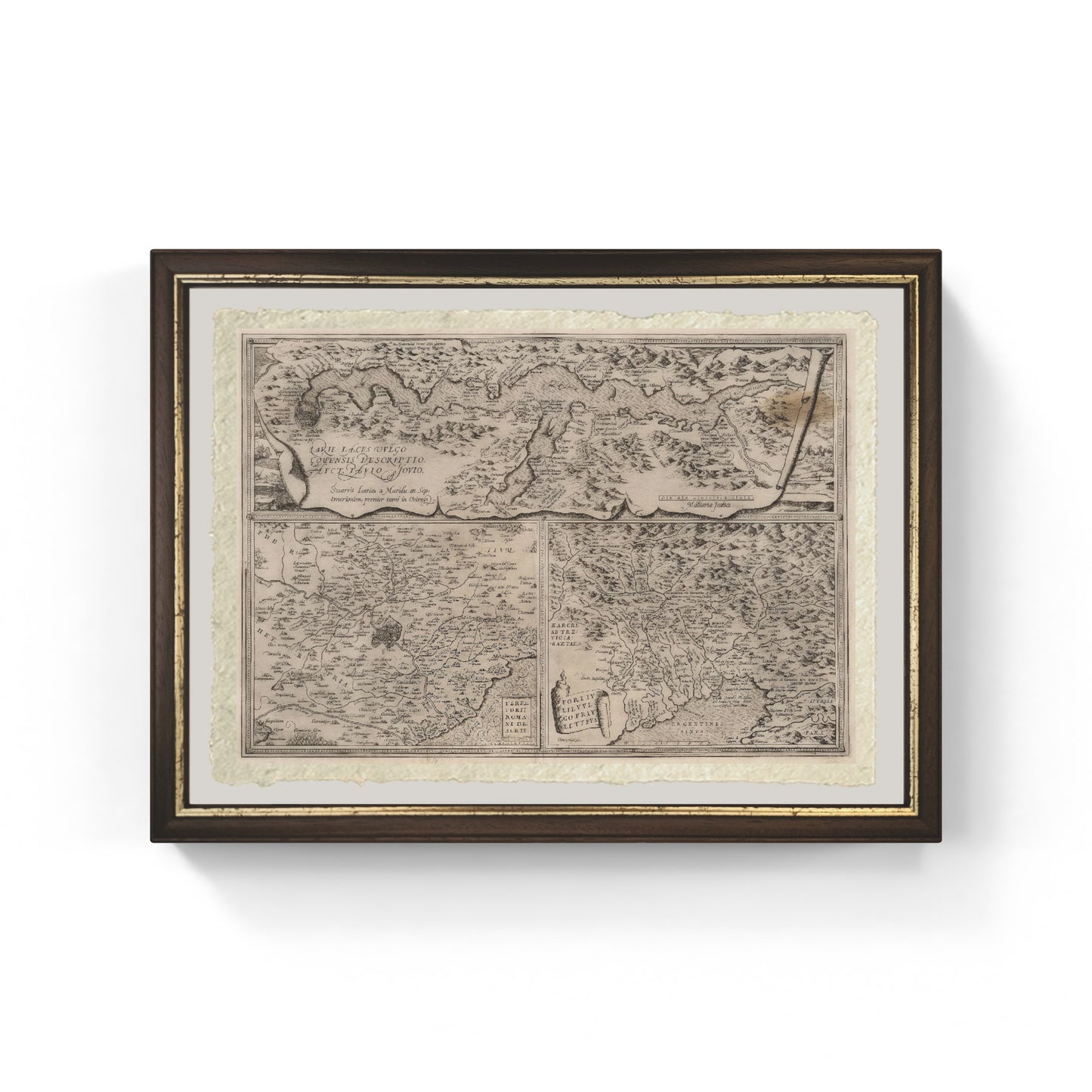 Larii Lacus. Roman territories. Fori Iulii. (1570) 
