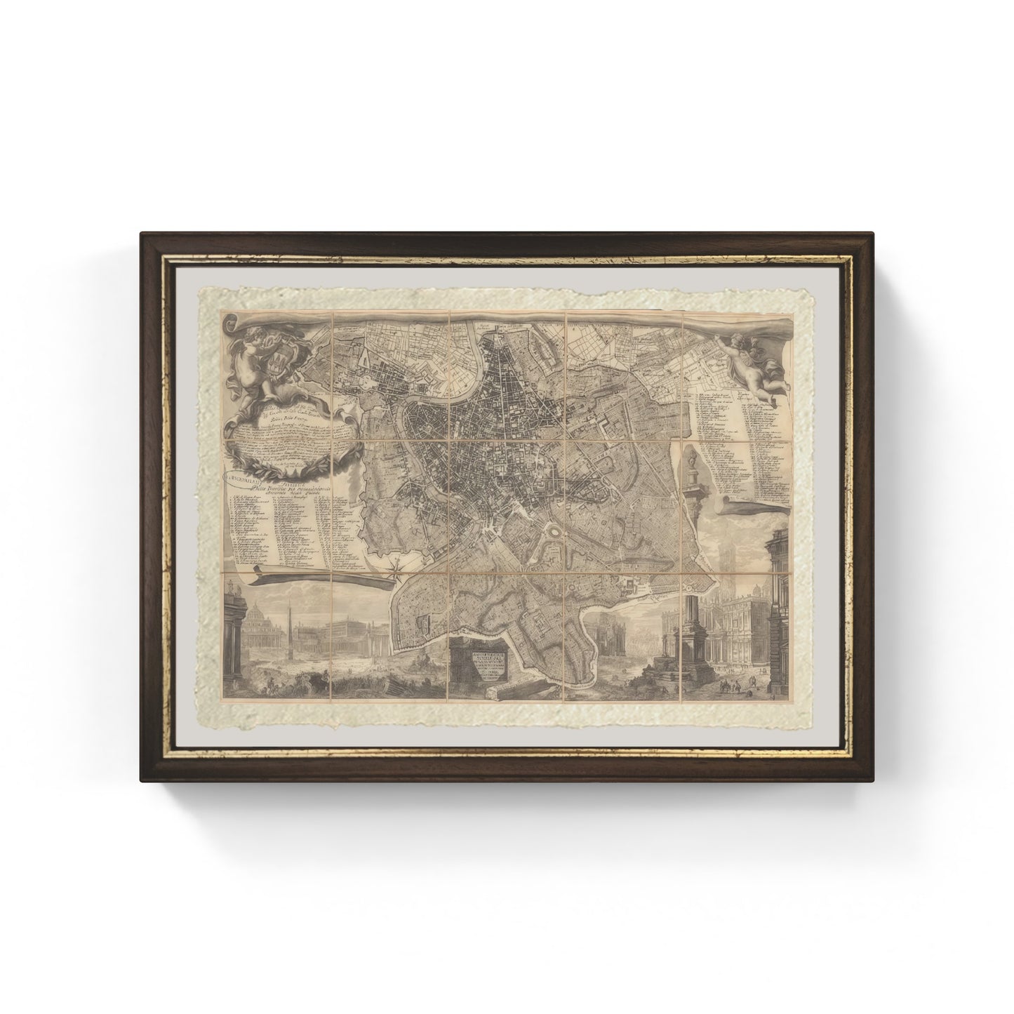The topography of Rome by Gio. Batta Nolli (1773) 