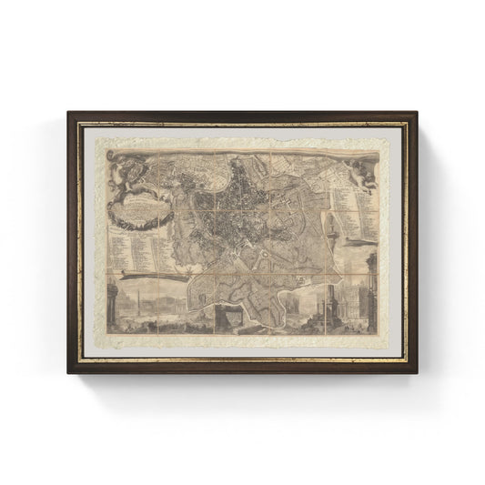 The topography of Rome by Gio. Batta Nolli (1773) 