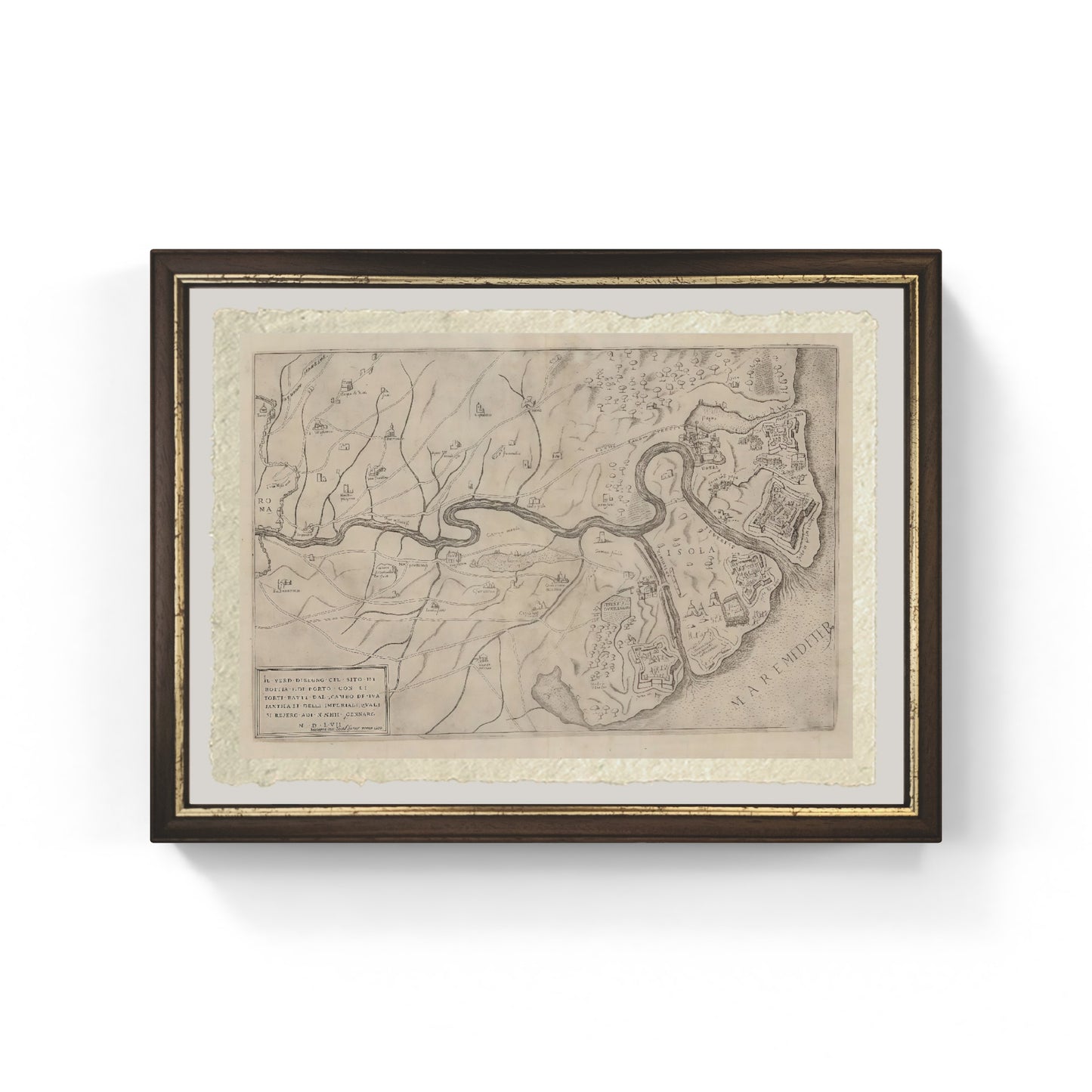 The True Design of the Site of Hostia (1602) 