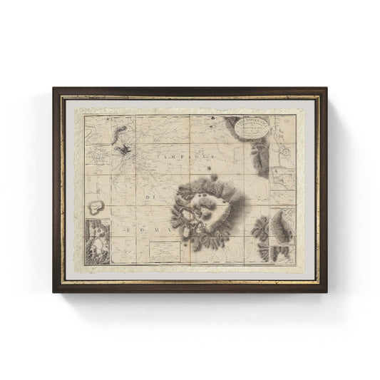 Topographical map of the most interesting part of the Roman Campaign (1827) 