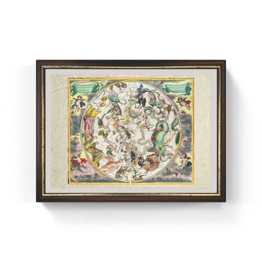 Mappa dell'emisfero meridionale, da 'The Celestial Atlas, or The Harmony of the Universe'