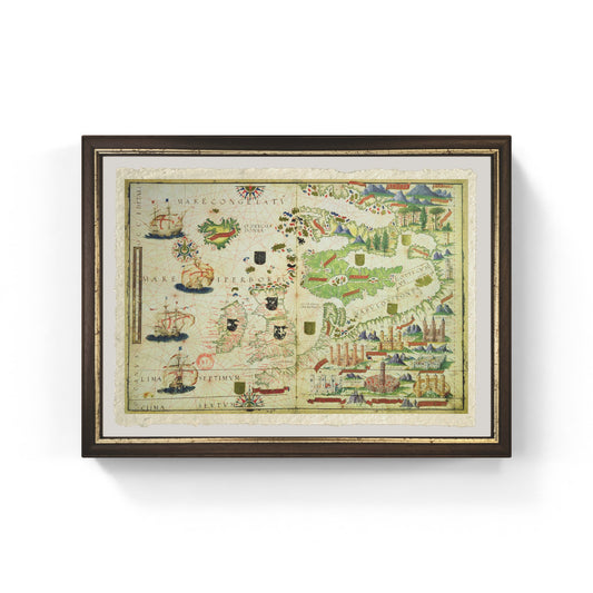 Mappa dell'Europa realizzata nel 1519