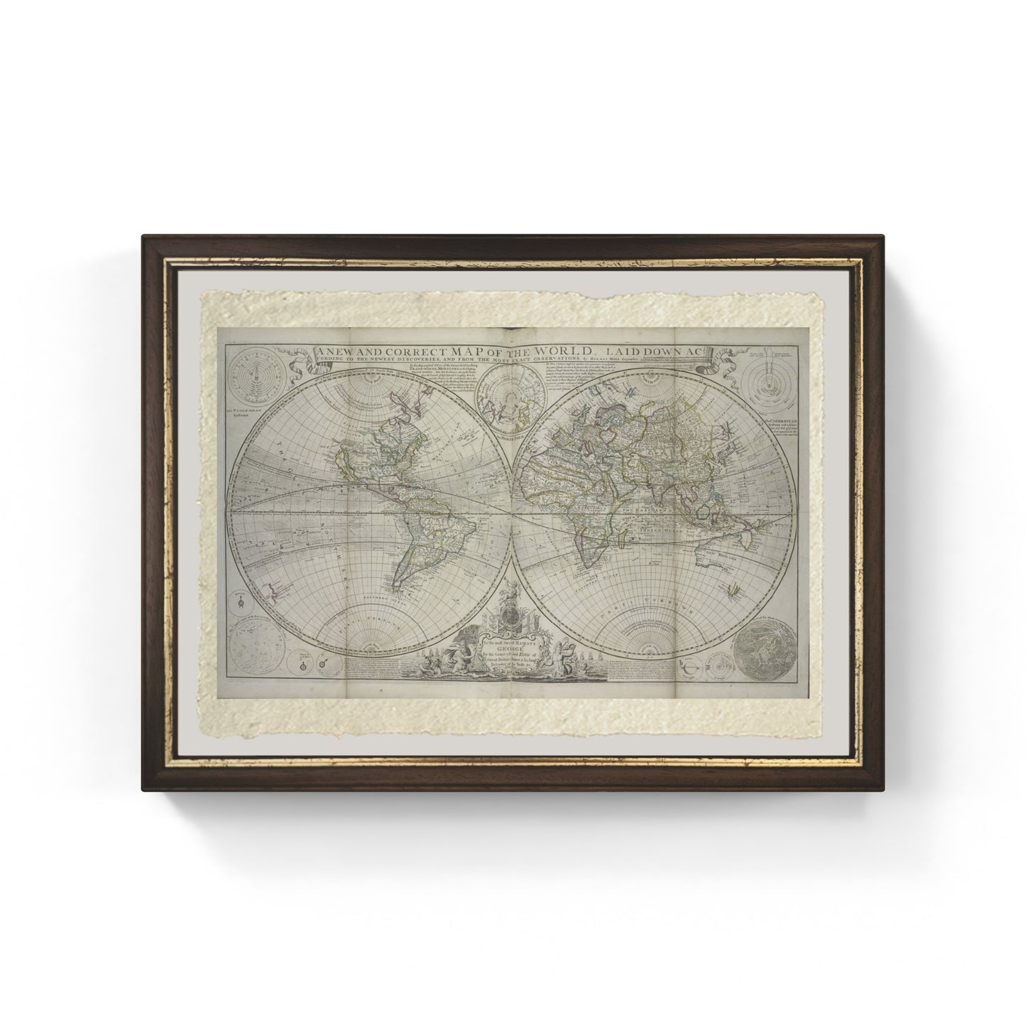 A New and Correct Map of the World - Hermann Moll
