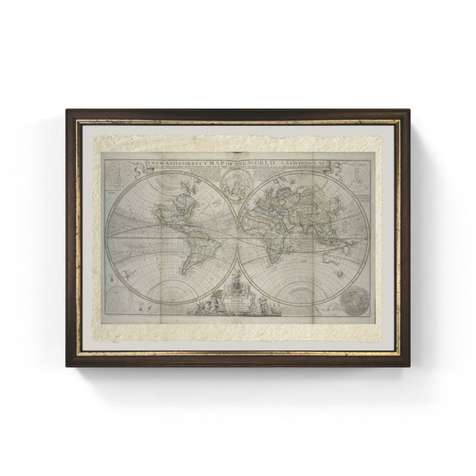 Una nuova e corretta mappa del mondo secondo le più recenti scoperte e dalle osservazioni più precise, Hermann Moll