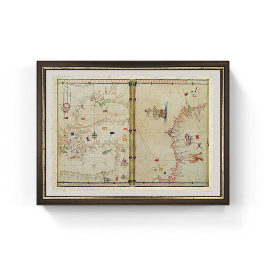 Mappa della Costa e delle Isole del Mediterraneo Orientale