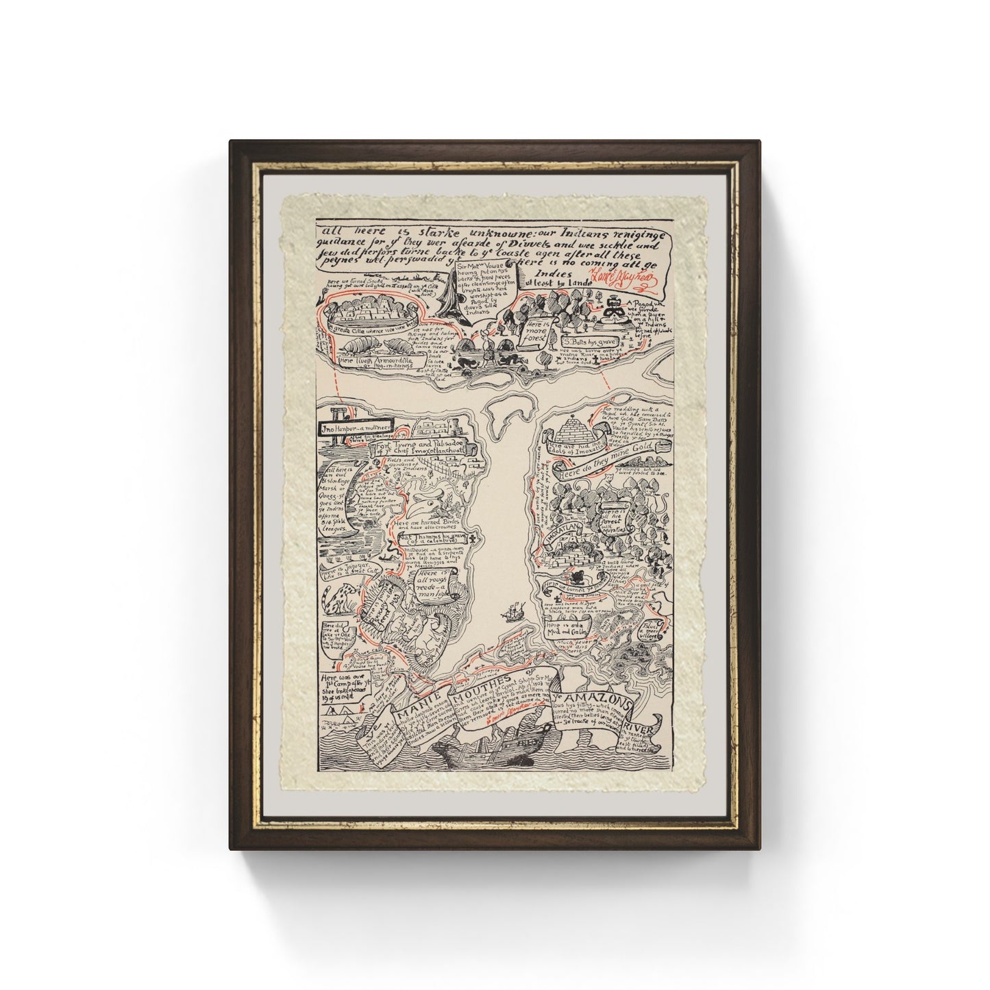 Inciting map of the murky Amazon