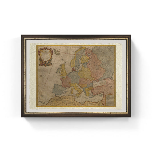 Mappa dell'Europa, pubblicata nel 1700, Parigi, Guillaume Delisle