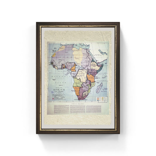 Mappa dell'Africa che mostra i confini dei trattati, 1891