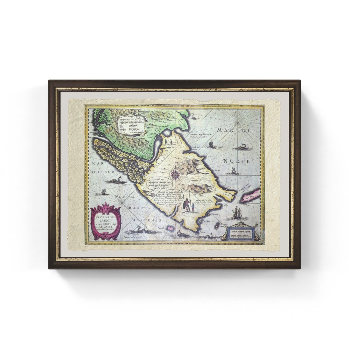 Map of the Strait of Magellan