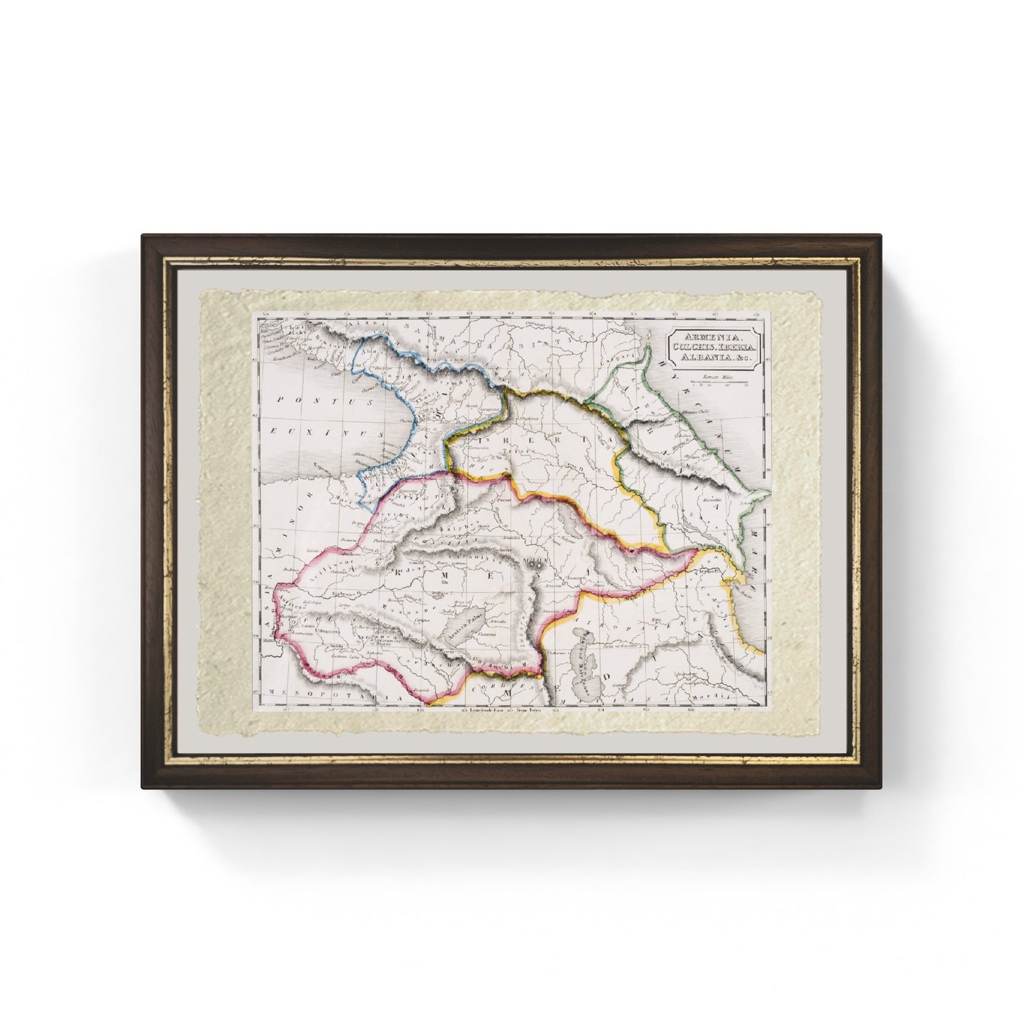 Map of Armenia, Colchis, Iberia, and Albania