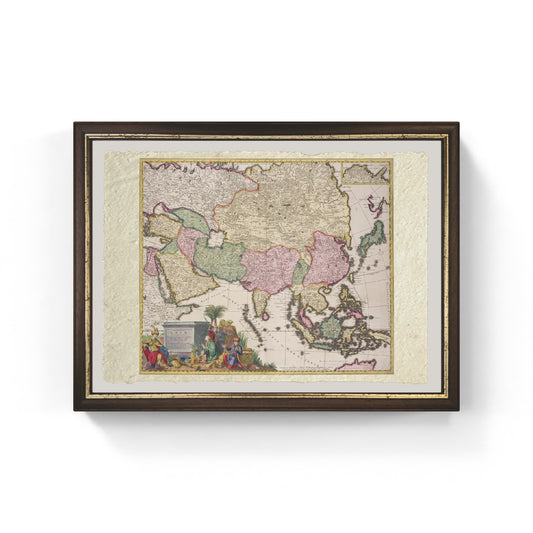 Mappa dell'Asia, Tartaria, Giappone, Filippine e Indie Orientali, incisa da G. van Gouwen, c.1690, Carel Allard