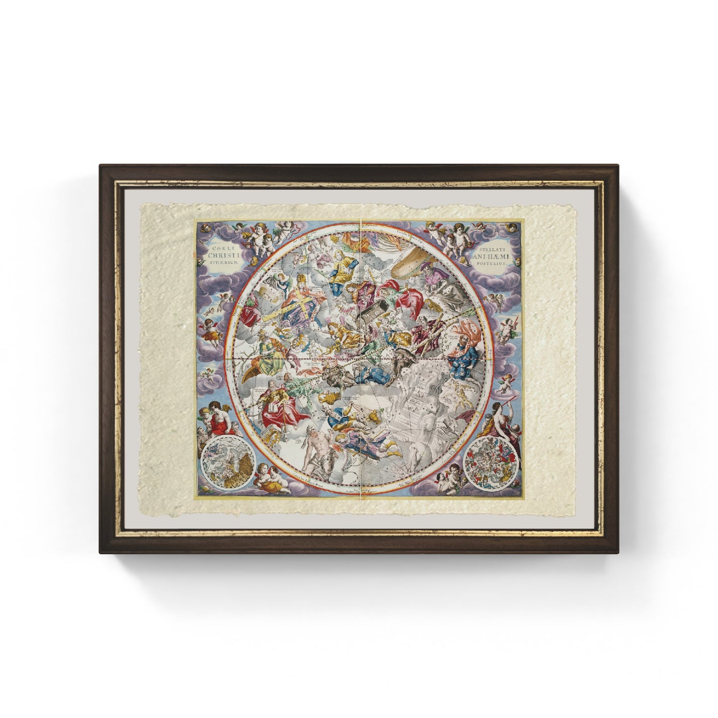 Map of Christian constellations as depicted by Julius Schiller - Andreas Cellarius