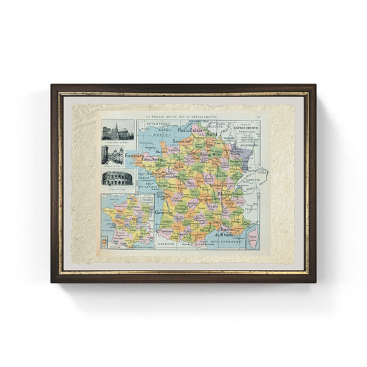 Mappa della Francia, c. 1914