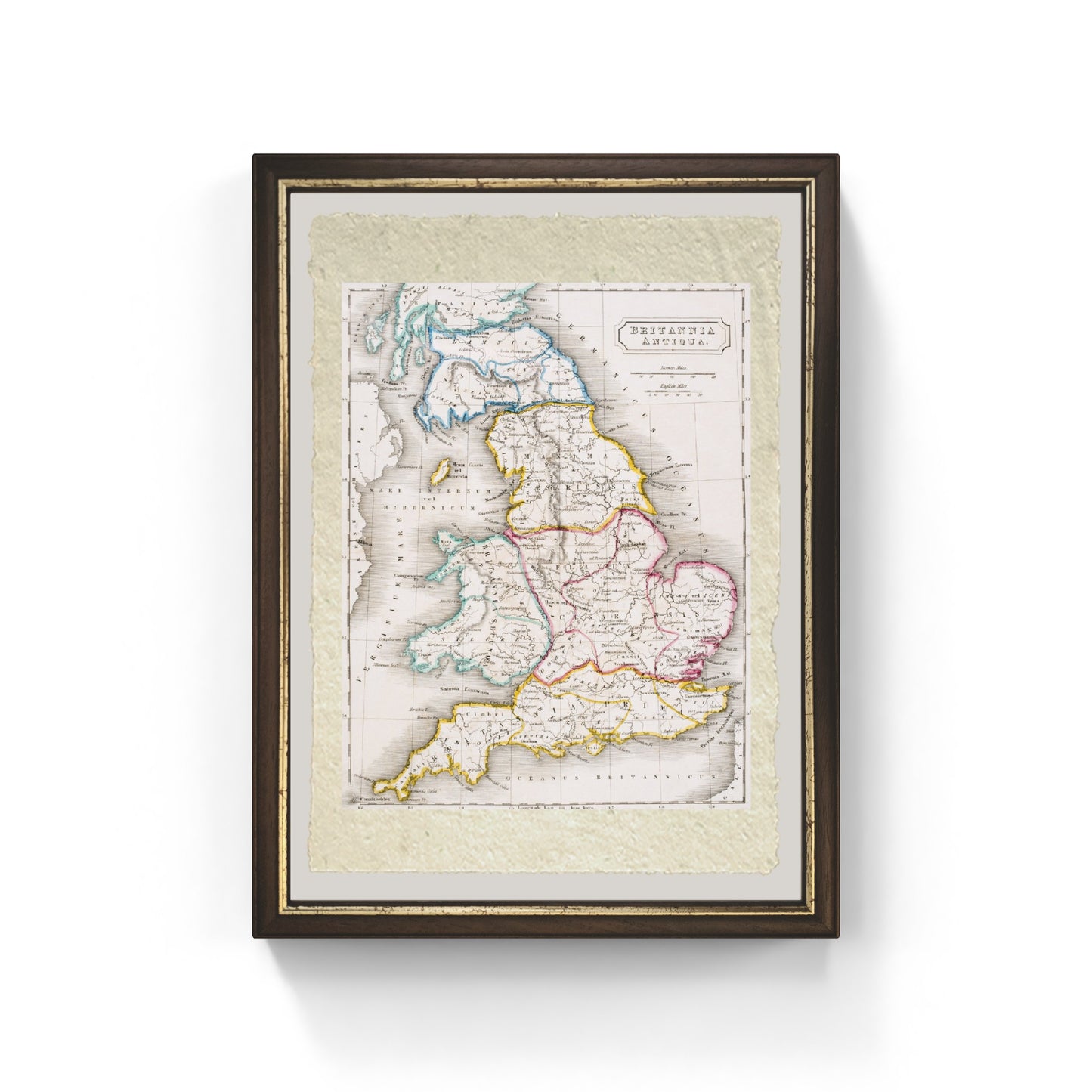 Mappa dell'Inghilterra di Samuel Butler, c.1829