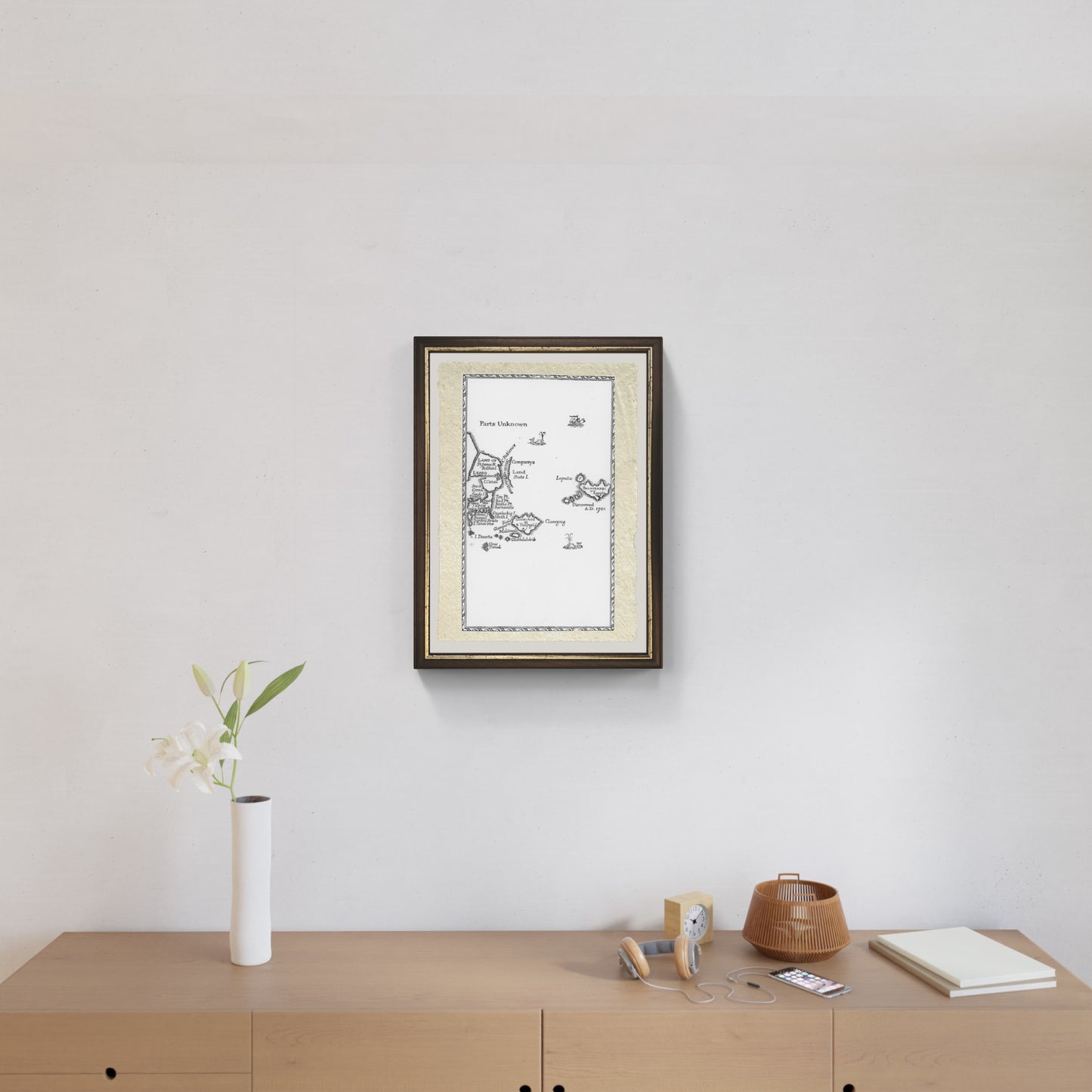 Mappa di Laputa, Balnibari, Luggnagg, Glubbdubdrib e Giappone
