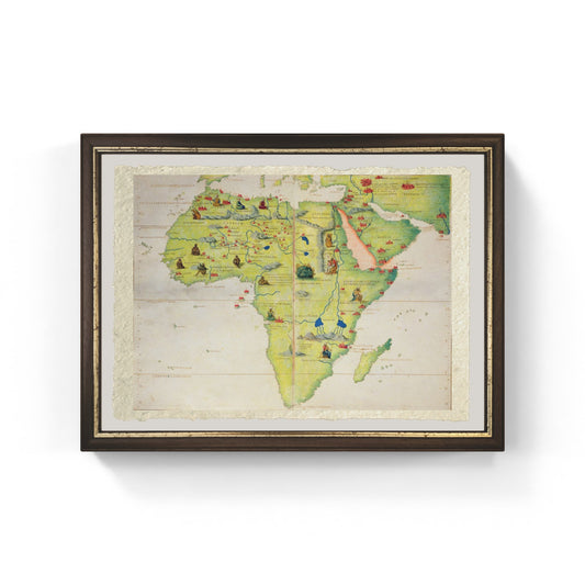 Il continente africano, 1553, Battista Agnese