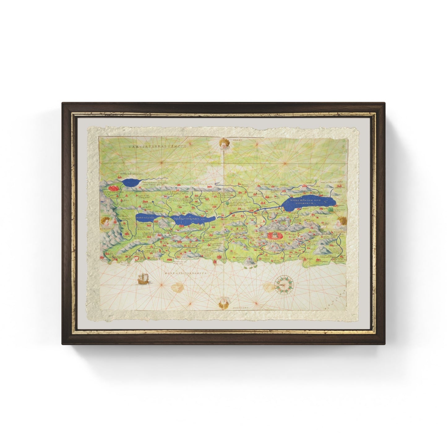 La Terra Santa, 1553 - Battista Agnese