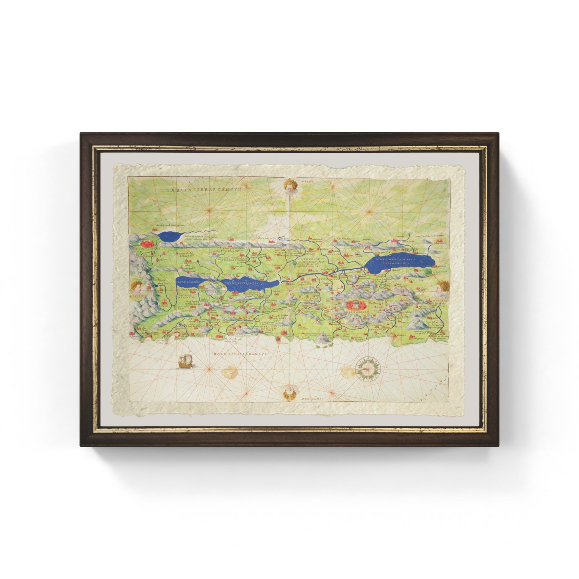 La Terra Santa, 1553 - Battista Agnese