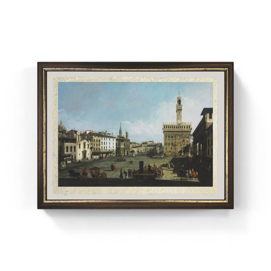 Piazza della Signoria a Firenze, veduta di Bernardo Bellotto