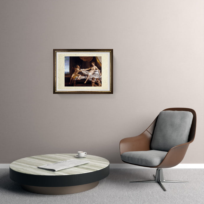 Danae - Correggio - Antonio Allegri su pregiata carta Amalfi