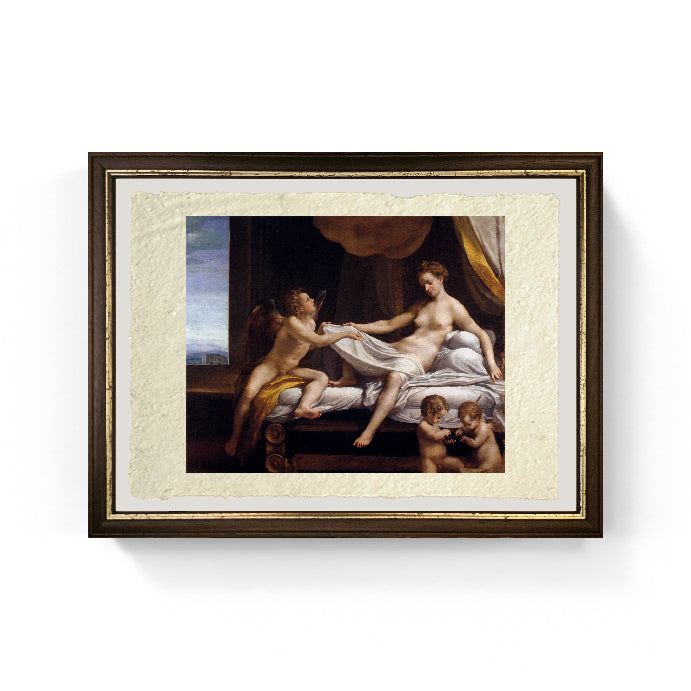 Danae - Correggio - Antonio Allegri su pregiata carta Amalfi