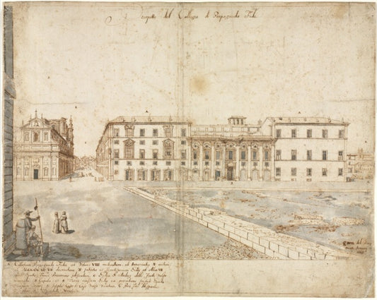 View of Rome with St. Peter's and Castel Sant' Angelo in the Distance, 1685 - Gaspare Vanvitelli - Gaspar van Wittel