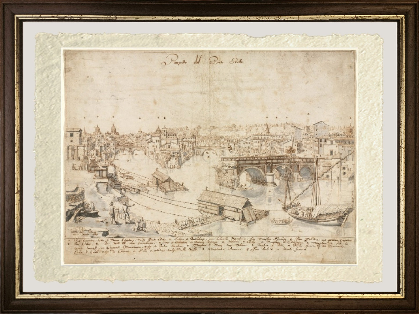 View of Rome with St. Peter's and Castel Sant' Angelo in the Distance, 1685 - Gaspare Vanvitelli - Gaspar van Wittel